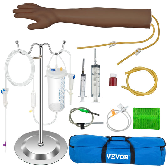 Phlebotomy practice arm kit with IV stand for nursing students