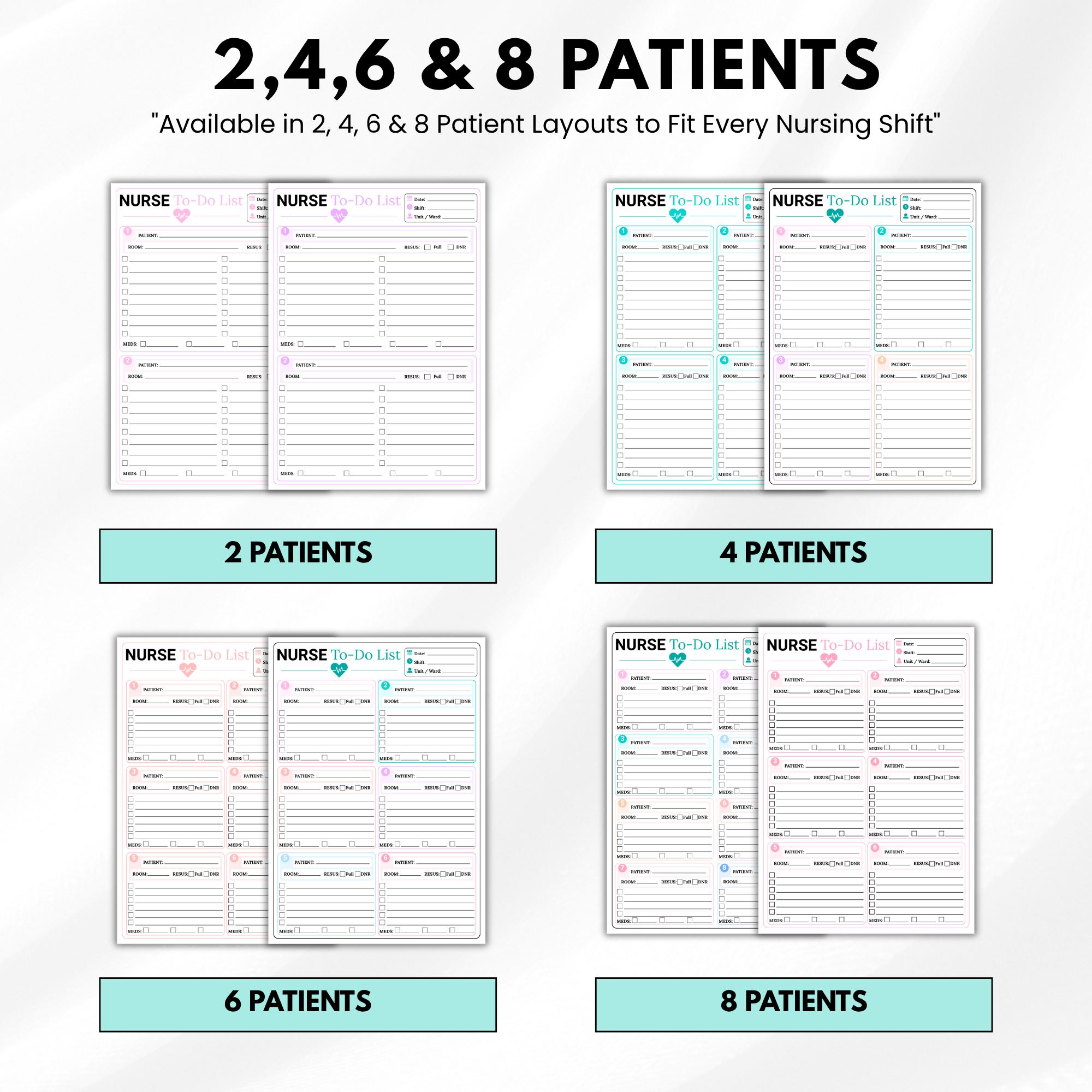 Nurse to Do List Printable, Nurse Report Sheet, Nursing Student Planner, Shift Report Template, Patient Care Organizer, RN Brain Sheet PDF