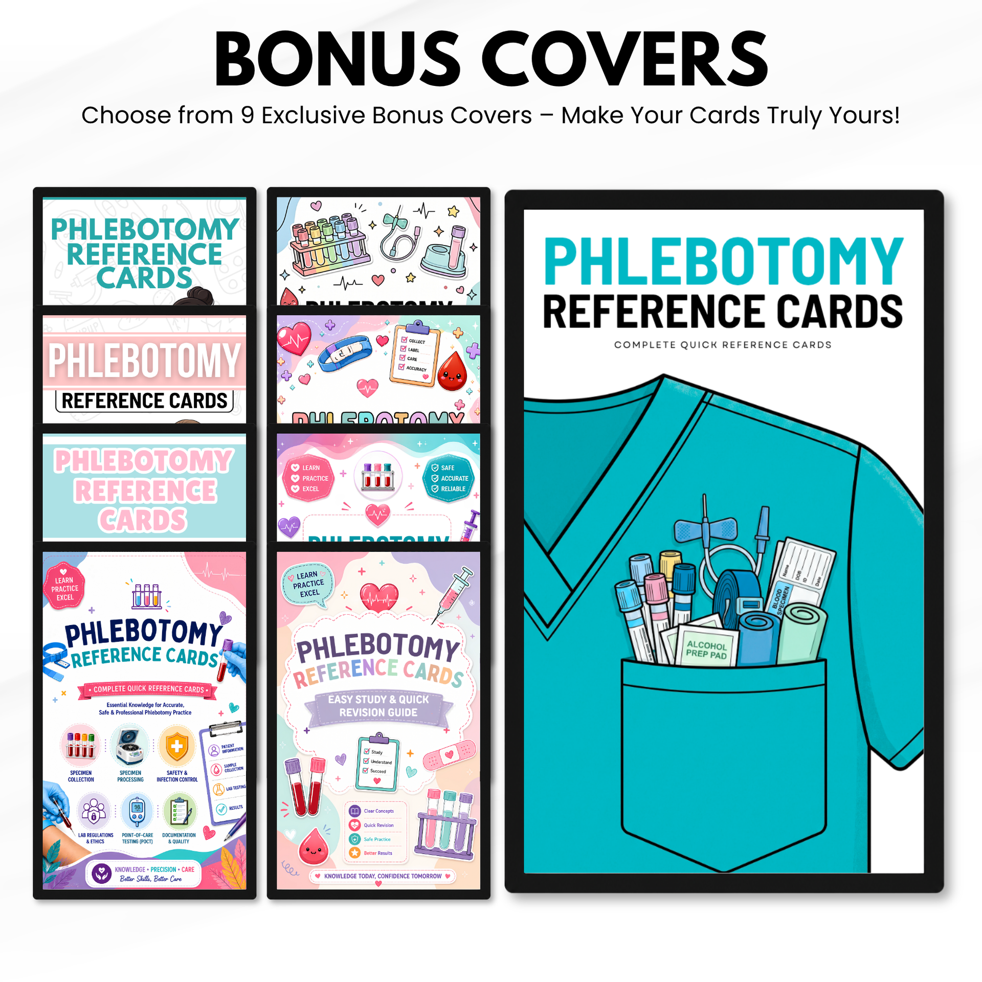 Phlebotomy Reference Cards, Nursing School Exam Study Guide, Order of Draw Chart, Digital Download
