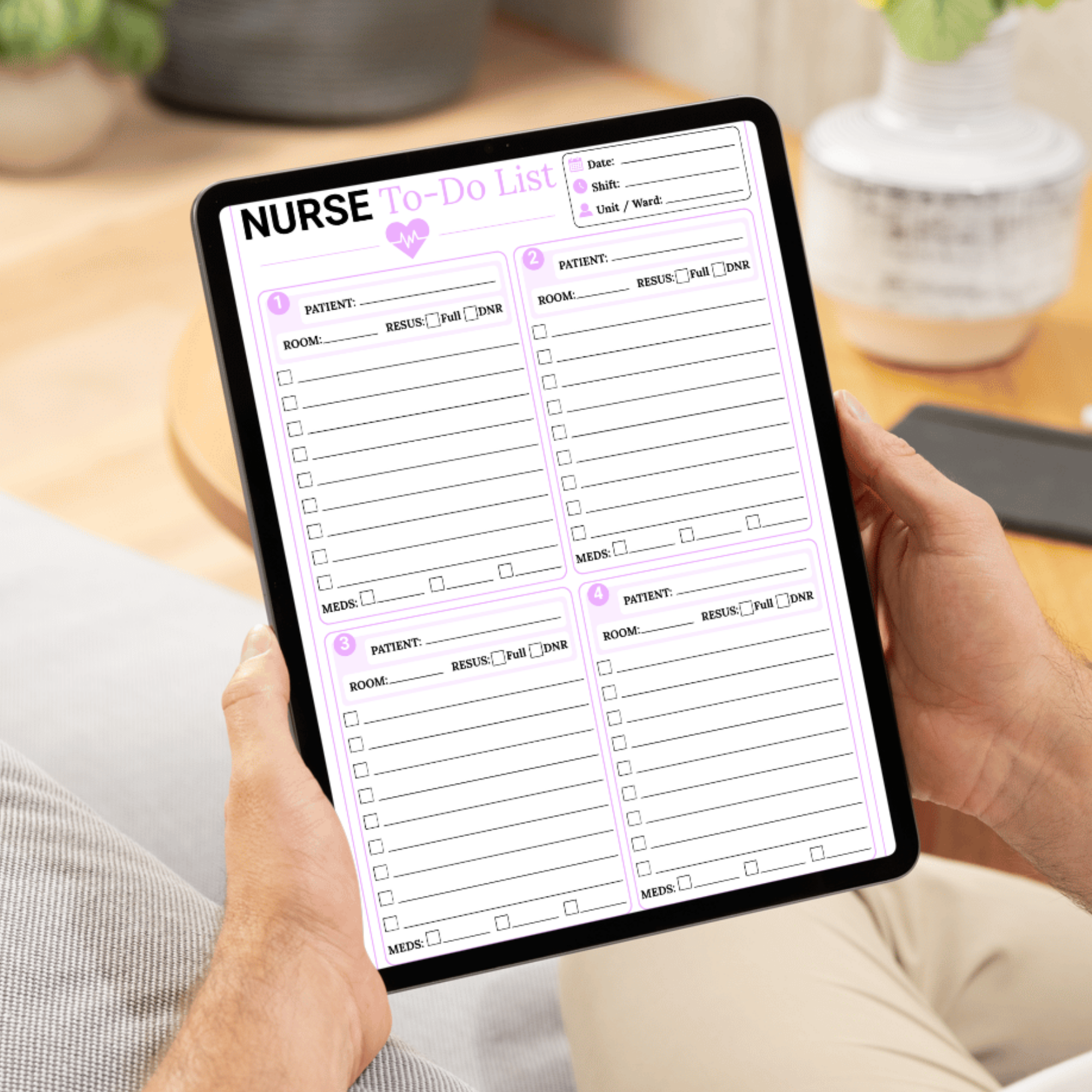 Nurse to Do List Printable, Nurse Report Sheet, Nursing Student Planner, Shift Report Template, Patient Care Organizer, RN Brain Sheet PDF