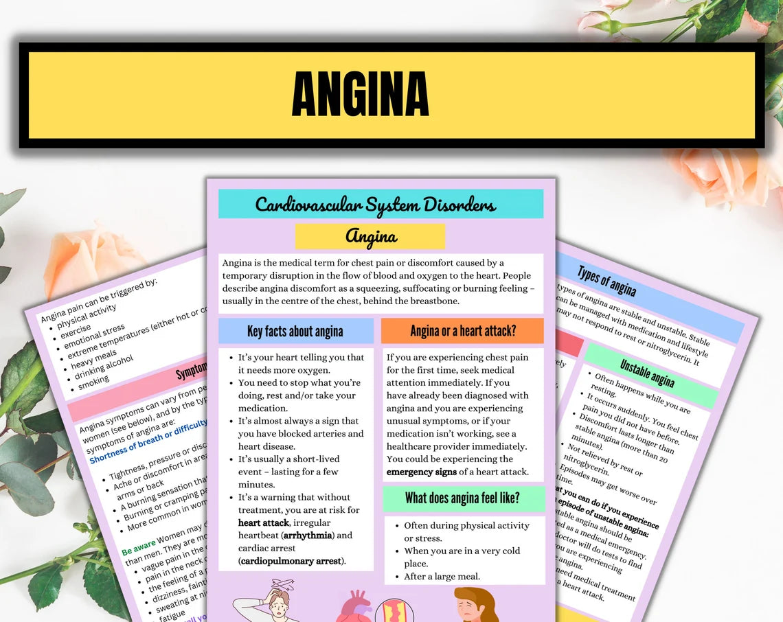 Cardiovascular System | Anatomy Notes | Instant Download | Cardiac Nurse Notes | Nursing Study Notes | 30 Pages of Bundle | PDF Download