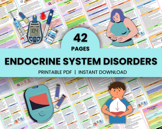 Endocrine System Bundle42page | Nursing Study Guide | Endocrine Med Surg | Endocrine Note | Instant Download | PDF File | Endocrine Disorder
