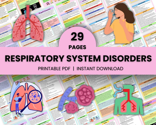 Respiratory System Bundle | Med Surg Nursing Study | Instant Download | Respiratory med surg | 29Pages | PDF
