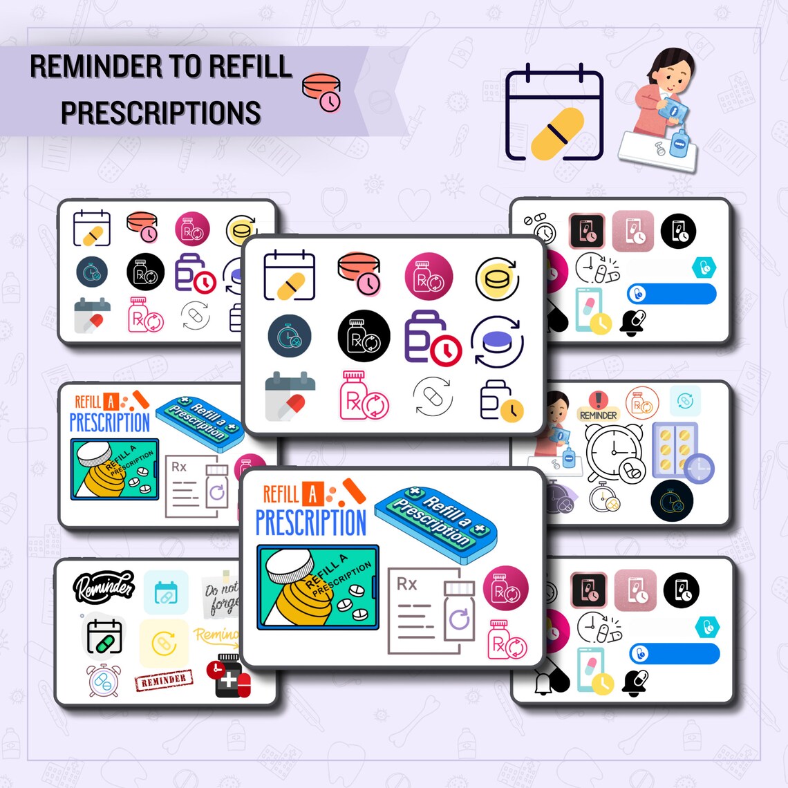 Medical Tracking Stickers – 300+ Health & Symptom Trackers