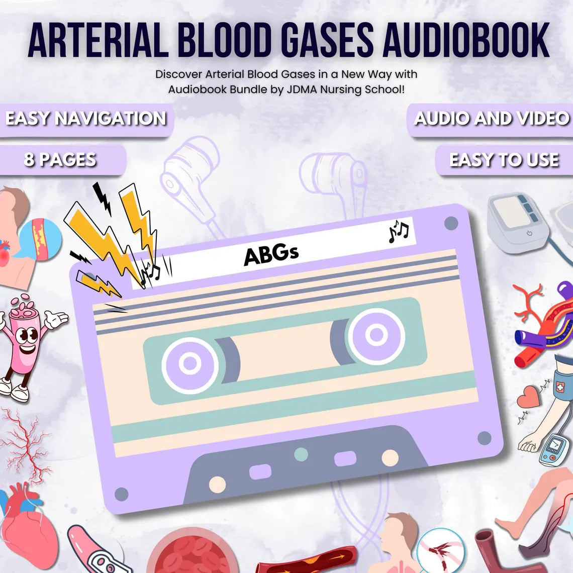 ABGs Audiobook Bundle – Arterial Blood Gases (Audiobook)