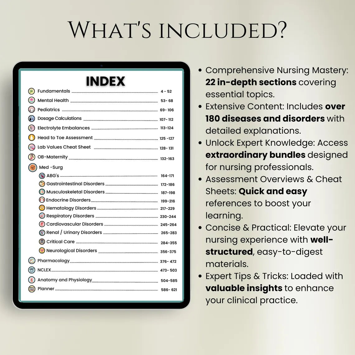 Comprehensive Nursing Guide Book – Physical Book for Nurse (Physical Book)