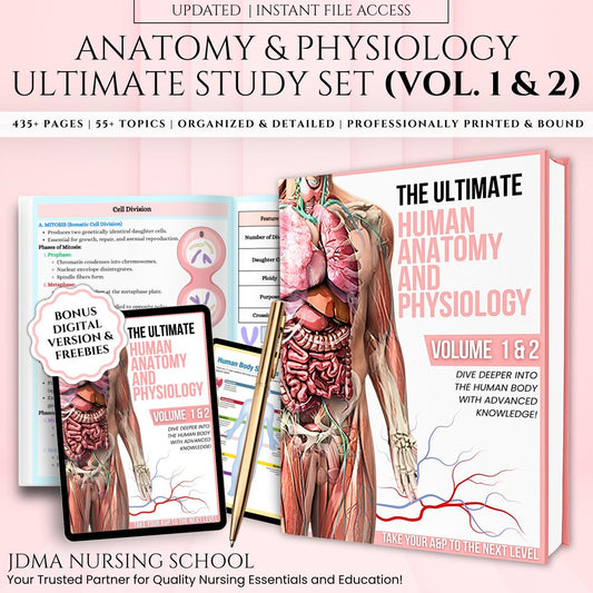 Anatomy & Physiology 435+ Pages Book – Anatomy Study Guide (Printable PDF)