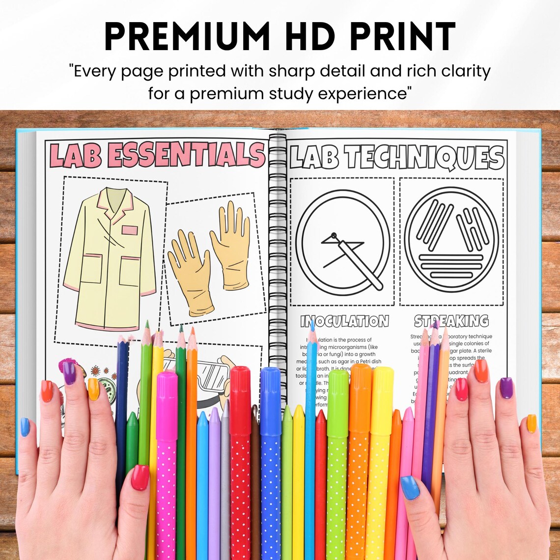 Microbiology Coloring Book Bundle | 75+ Pages Study Guide | Nursing & Medical Students | Physical Book + Digital PDF Bonus