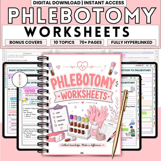 Phlebotomy Study Guide – 70+ Page Nursing Cheat Sheet (PDF)