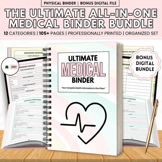 Ultimate Medical Binder Book – Medical Records Organizer (PDF)