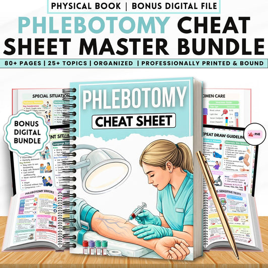 Phlebotomy Cheat Sheet Book (Physical Book)