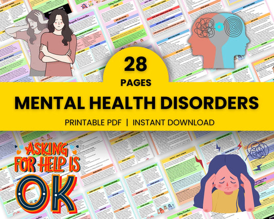 Mental Health Disorder Bundle – 28 Pages (PDF)