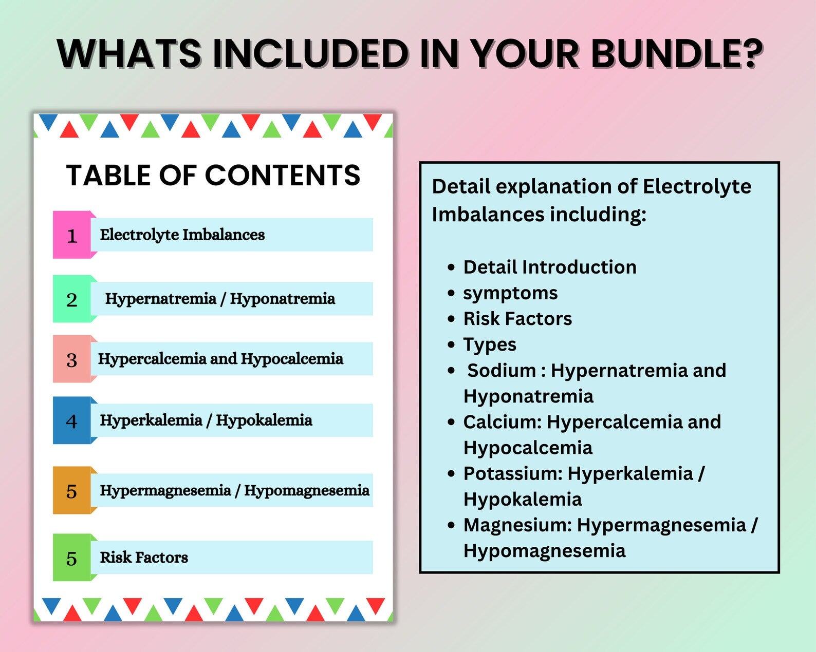 Electrolytes Imbalance Bundle 23 pages | Nursing Notes Guide | Nursing School | Imbalances Guide | Digital Download | Electrolyte Notes