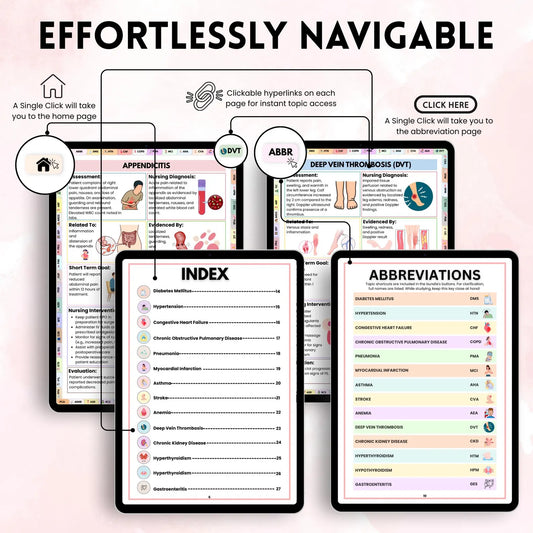 Nursing Care Plans Hyperlinked, 50+ Cares Plan, Bonus Quote, Nurse Life Planner, Healthcare Planner, Practical Nurse, Digital & Printable