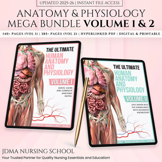 Anatomy & Physiology Mega Bundle with Flashcards Stickers (Printable PDF)