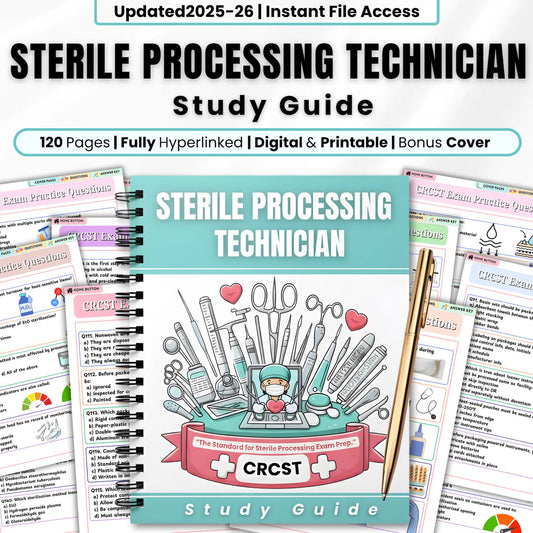 Sterile Processing Study Guide – 120+ Questions (PDF)