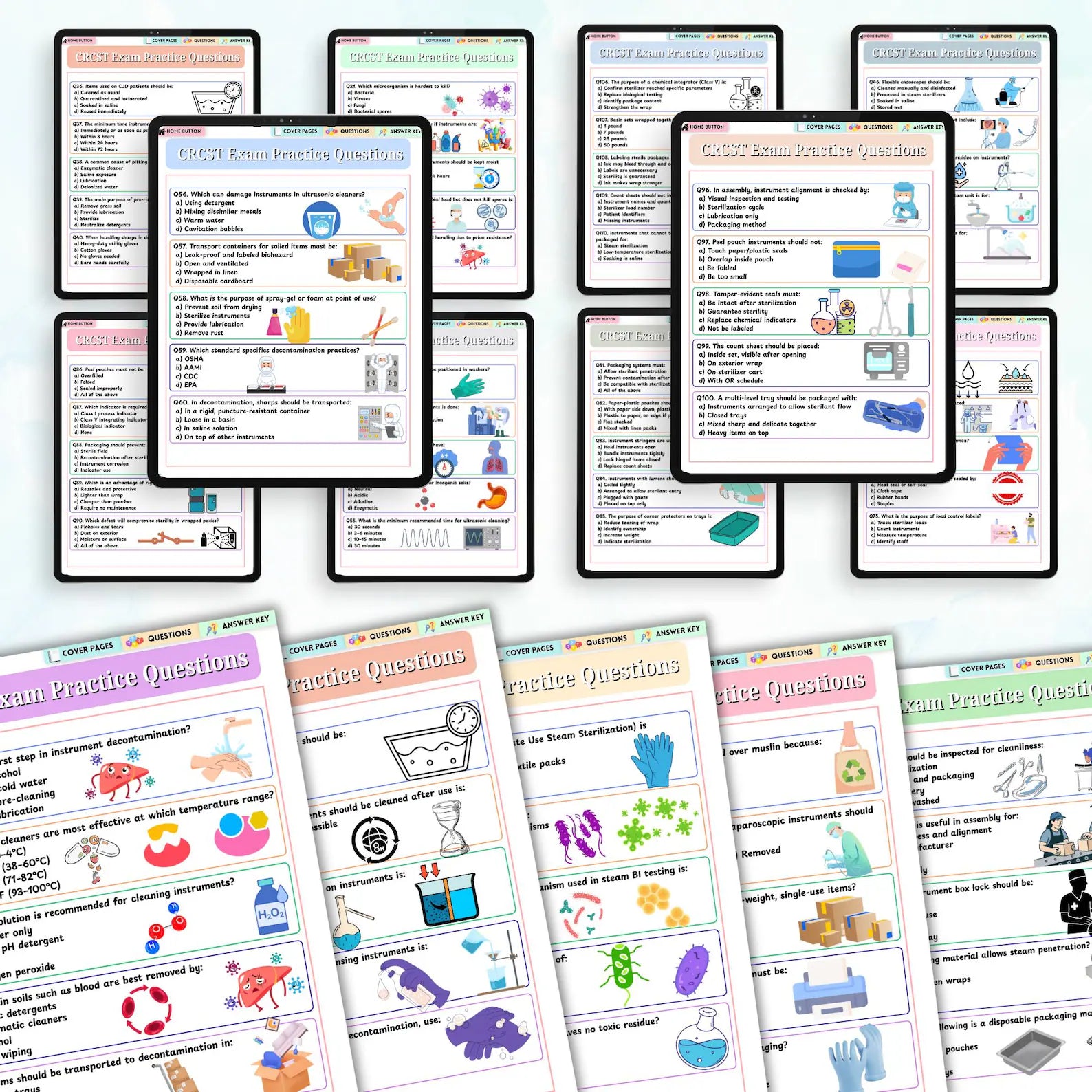 Sterile Processing Study Guide | CRCST Study Resource | 120+ Questions | Nursing Student Material | Instant Download
