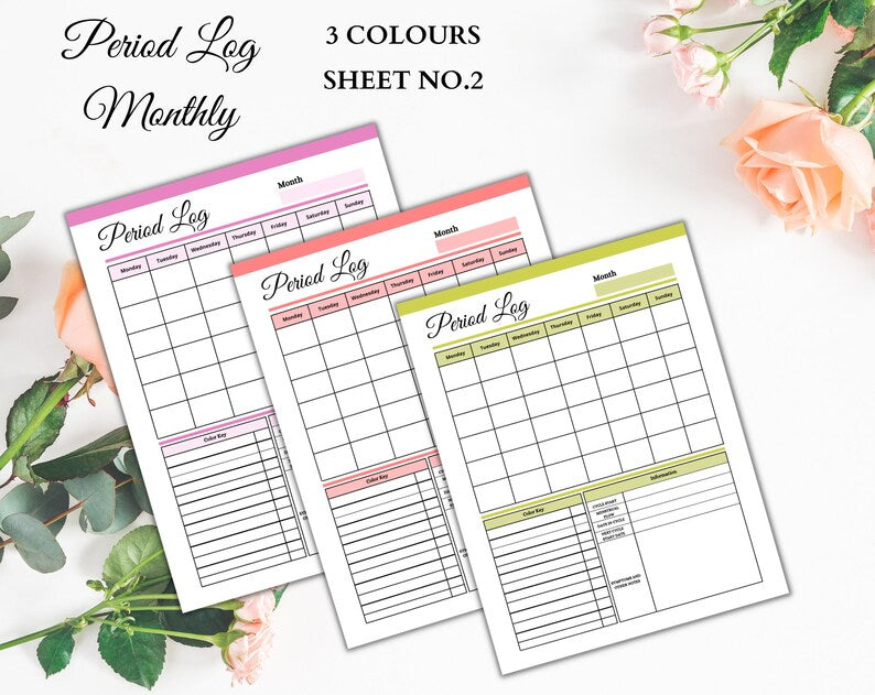 Period Tracker | Printable Period | Period Cycle Tracker| Instant Download | Digital Period