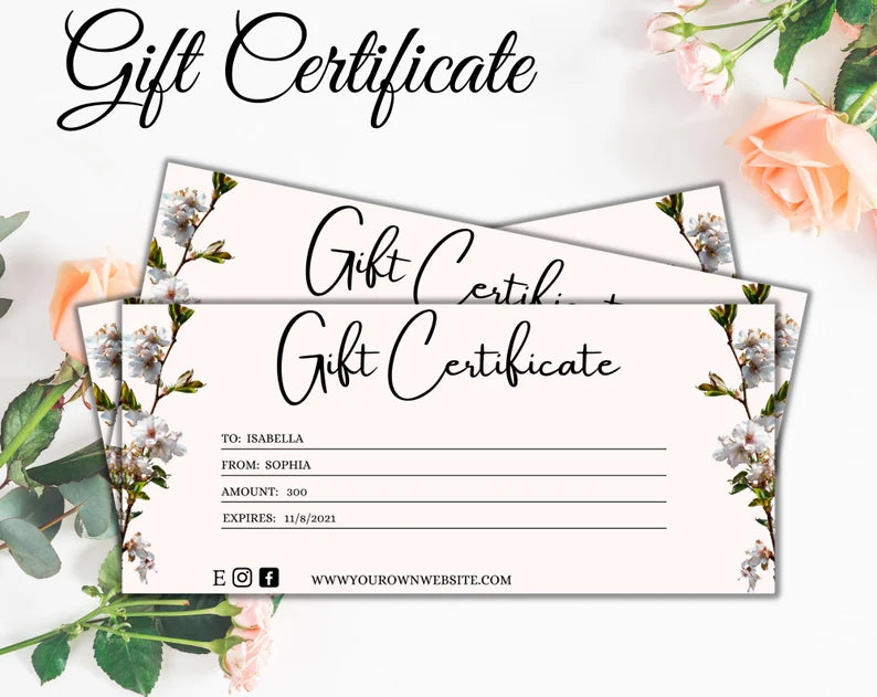 Gift Certificate | Voucher Template | Editable Coupon | Editable Voucher | Gift Voucher