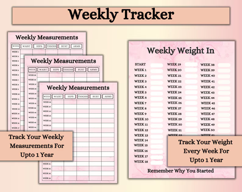 Weight Loss Tracker | Weight Loss PDF | Weight Tracker | Instant Download | Fitness Tracker | Calories Calculator