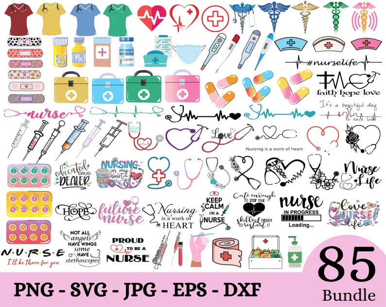 Nurse SVG | Medical Svg | Instant Download | Nurse Svg Files | Stethoscope Svg | Future Nurse svg