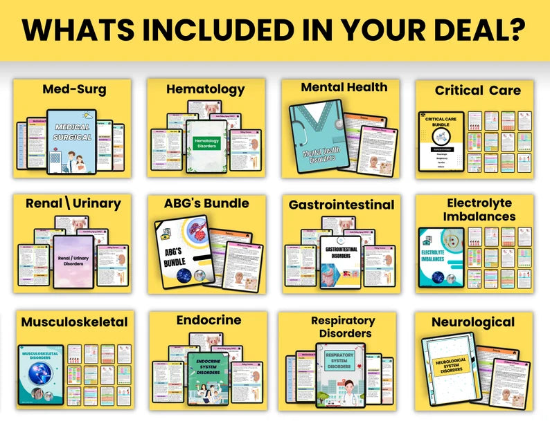 Mega Bundle Hlalf Shop 1500+ Pages | Mega Bundle | Entire shop bundle for Life Time Access | Nursing Bundle | All best Seller Included