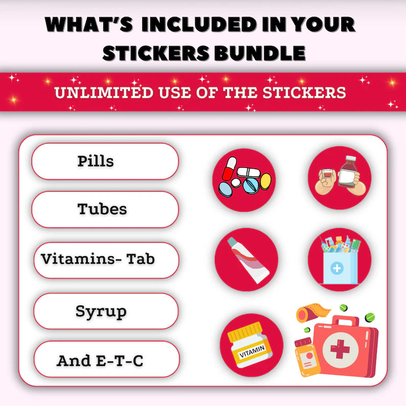 Common Medication Stickers | Medication Administration | Digital Nurse Bundle | Nursing Revision | Digital Download