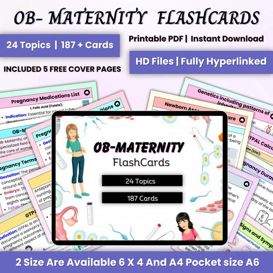 OB-Maternity Flashcards Hyperlinked – Nursing OB Note (Hyperlinked PDF)