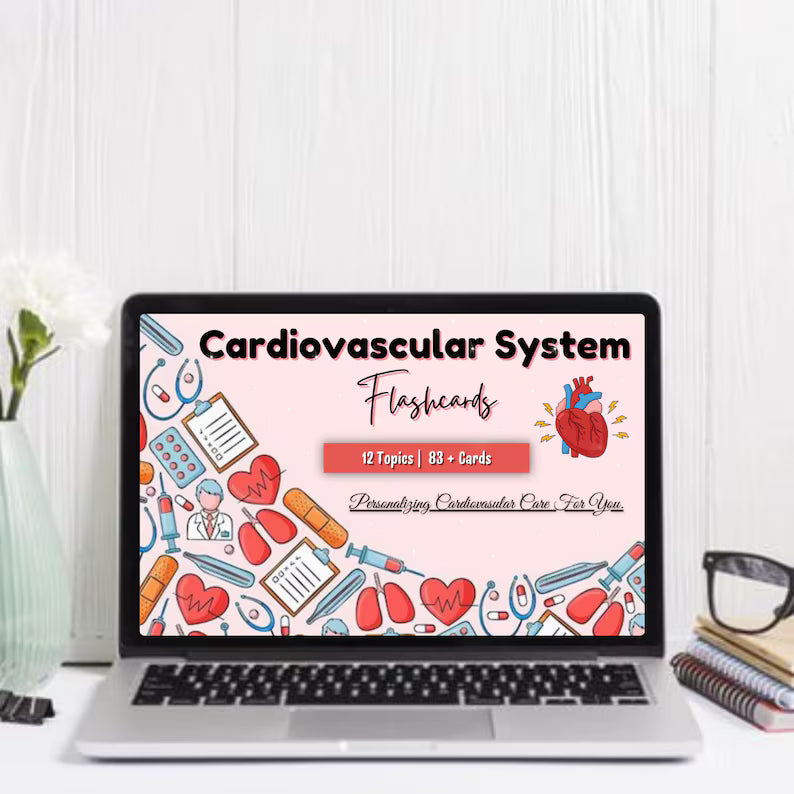 Cardiovascular System Flashcards Hyperlinked PDF | Nursing School | Cardiac Nurse Notes | Nursing Study Notes | 83 Pages | PDF Download