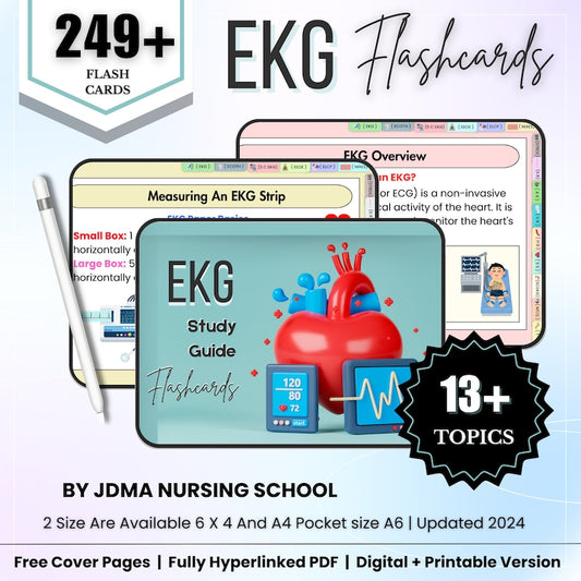 EKG Flashcards 249+ With Hyperlinked – Medical Nursing Study (Hyperlinked PDF)
