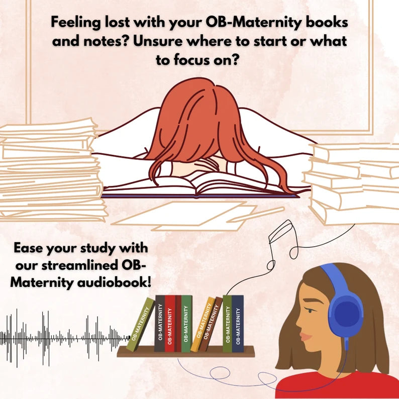 OB-Maternity Audiobook | Audio and Video Version | Maternity Study Guide | Easy to Study | Nursing OB | Instant Download