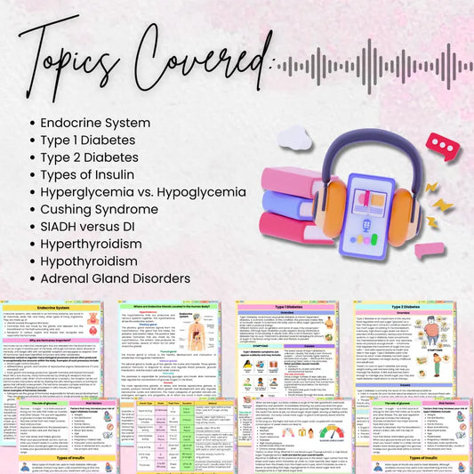 Endocrine Disorders Audiobook Bundle | Endocrinology Study Aid | Nursing School Audiobook | Medical Exam Prep | Patient Care Education
