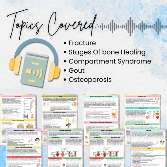 Musculoskeletal Audiobook | Nursing Audiobook | Physical Therapy Study | Medical Study Tools | NCLEX Study Material | Digital Download
