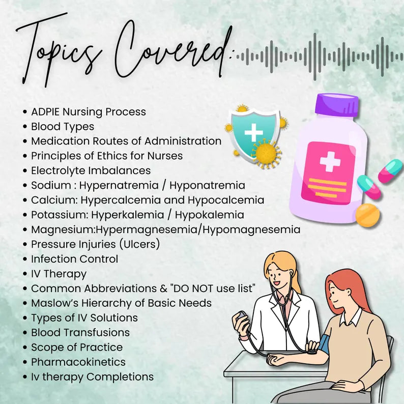 Fundamental Audiobook | Nursing Fundamentals | Clinical Fundamentals | Updated 25-26 | Nursing Exam Prep | Digital Download | Nursing School