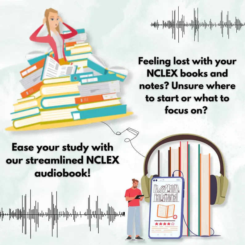NCLEX Audiobook | Nursing Exam Review Audiobook | Next Gen NCLEX | NCLEX Study Guide | Nursing Exam Prep | Instant Download