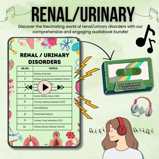 Urinary Disorder Audiobook | Nursing Study Guide | Urinary System Audiobook | Nursing Exam Prep | Digital Download | Audiobook for Nursing