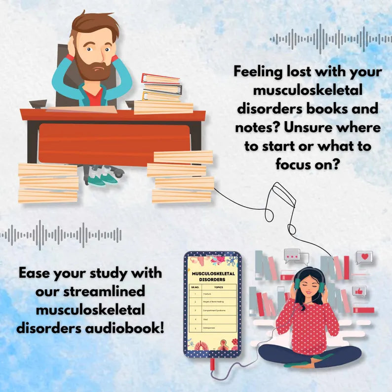 Musculoskeletal Audiobook | Nursing Audiobook | Physical Therapy Study | Medical Study Tools | NCLEX Study Material | Digital Download