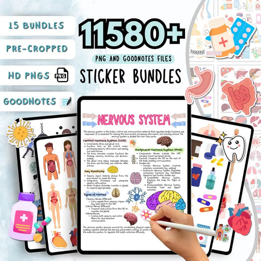 Medical Stickers Mega Bundle – 11,580+ GoodNotes Stickers