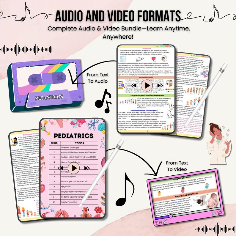 Pediatrics Audiobook, Pediatric Nursing Audiobook, Medical Audiobook for Pediatrics, Nursing School Audiobook, Instant Download, Nurse Guide