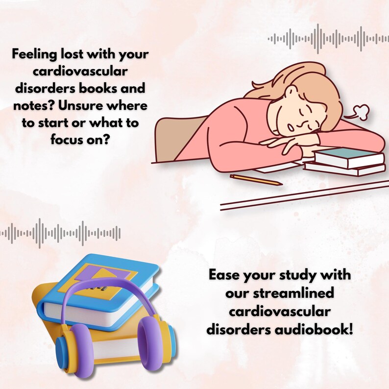 Cardiovascular Audiobook, Heart Health Study, Cardiology Study Guide, Clinical Medicine Audio, NCLEX Study Material, Instant Download