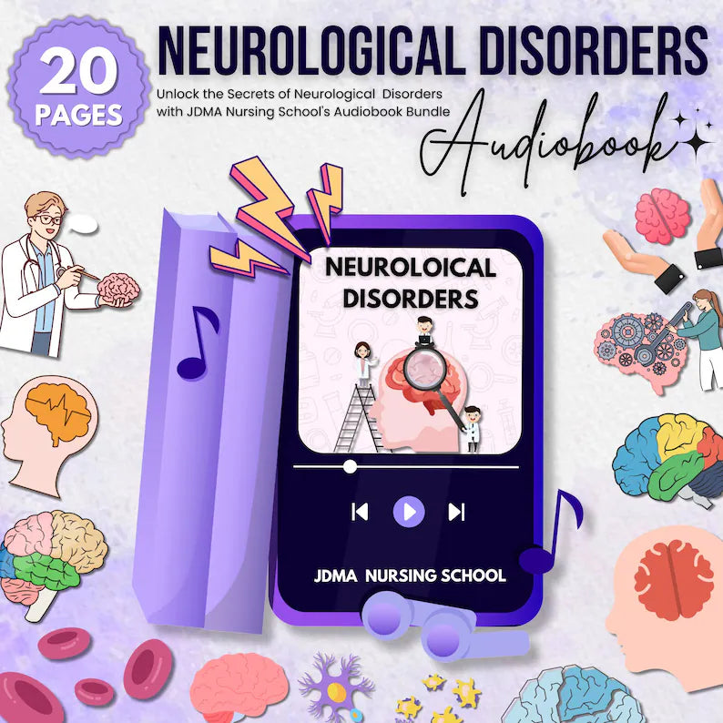 Neurological Disorder Audiobook, Nervous System Study Guide, Neuro Nursing Audiobook, Nursing School Neuro Guide, Neuro Exam Study Material