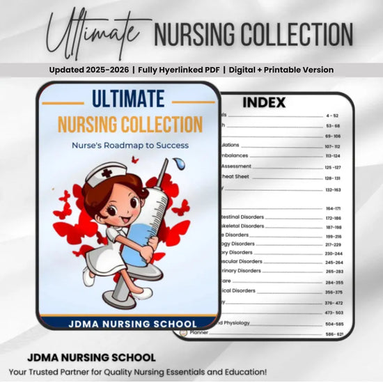 Ultimate Nursing Study Notes Collection 2025–26 – Hyperlinked PDF + Audio Version