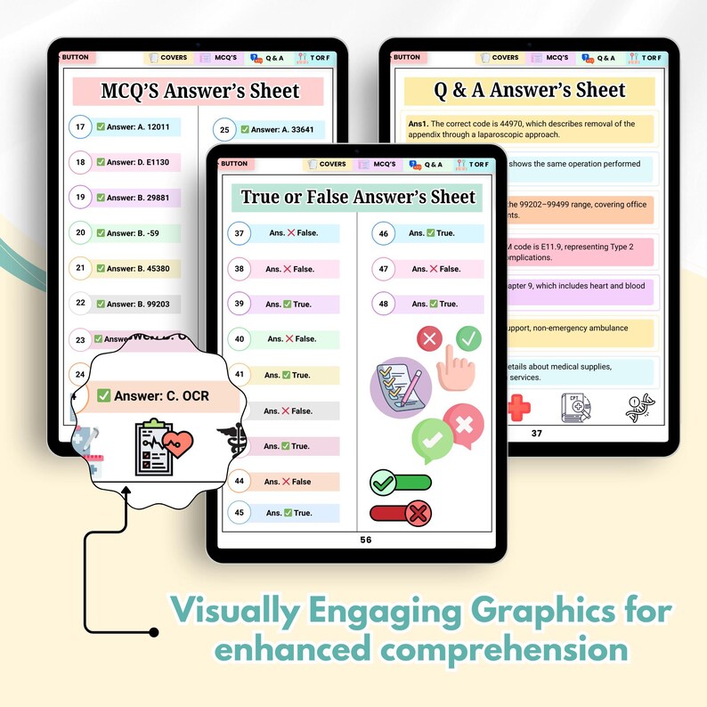 Medical Coding Quiz Hyperlinked Bundle | ICD-10 CPT Practice Questions | Anatomy & Medical Terminology Study Guide | Printable PDF