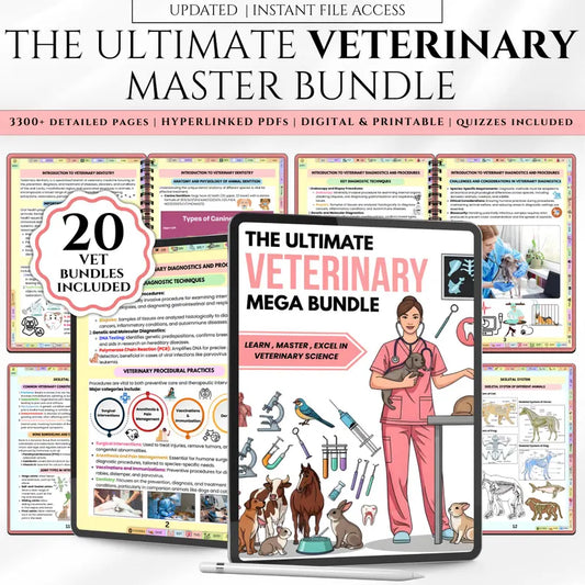 Veterinary Study Guide – Veterinary Mega Bundle (PDF)