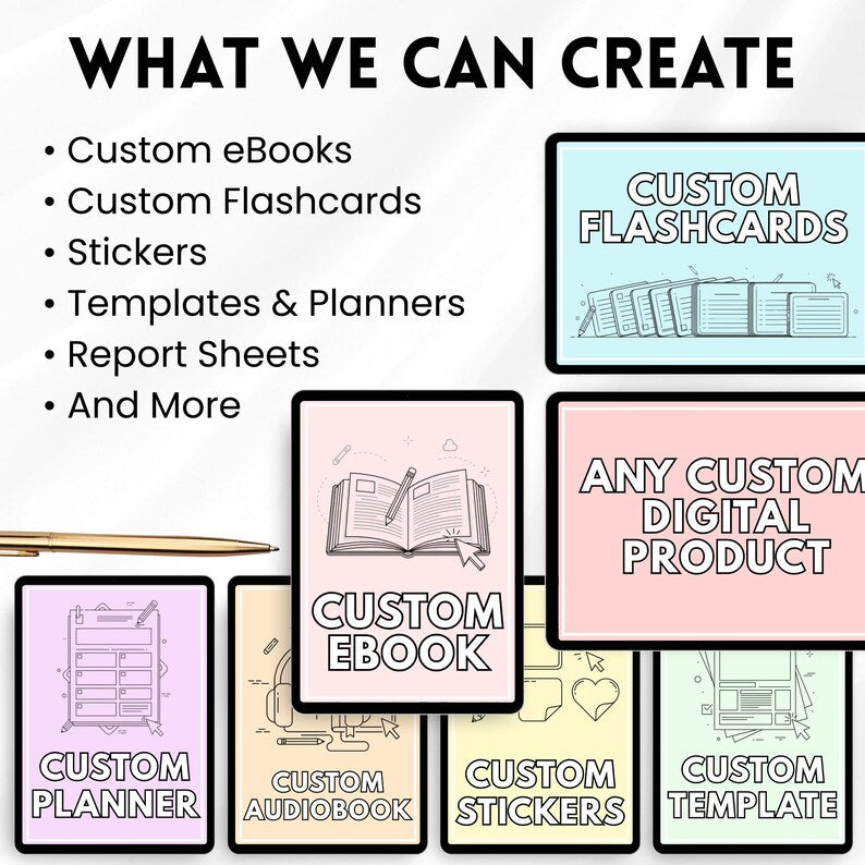 Personalized Digital Design | Custom eBooks, Planners & Printable Templates
