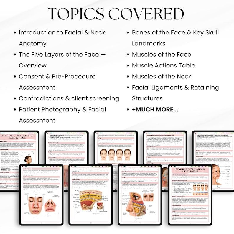 Advance Injector's Facial Anatomy Guide Bundle page preview