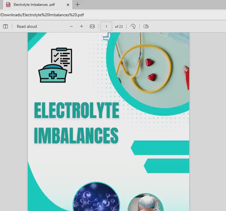 Electrolytes Imbalance Bundle 23 pages | Nursing Notes Guide | Nursing School | Imbalances Guide | Digital Download | Electrolyte Notes