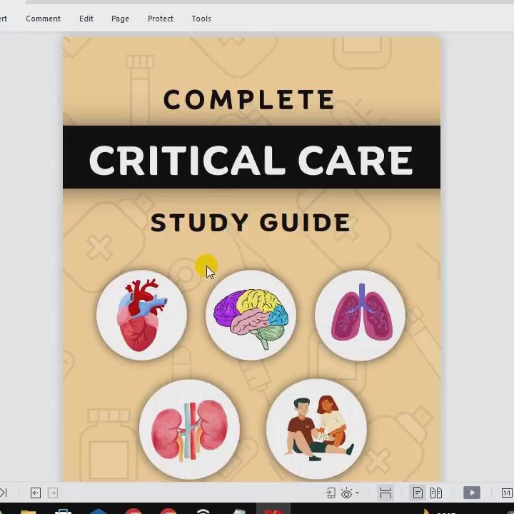 Critical Care Bundle flashcards or sticker & Fully Hyperlinked | Study Guide Note | Critical Care Nurse | Digital download | Nursing School
