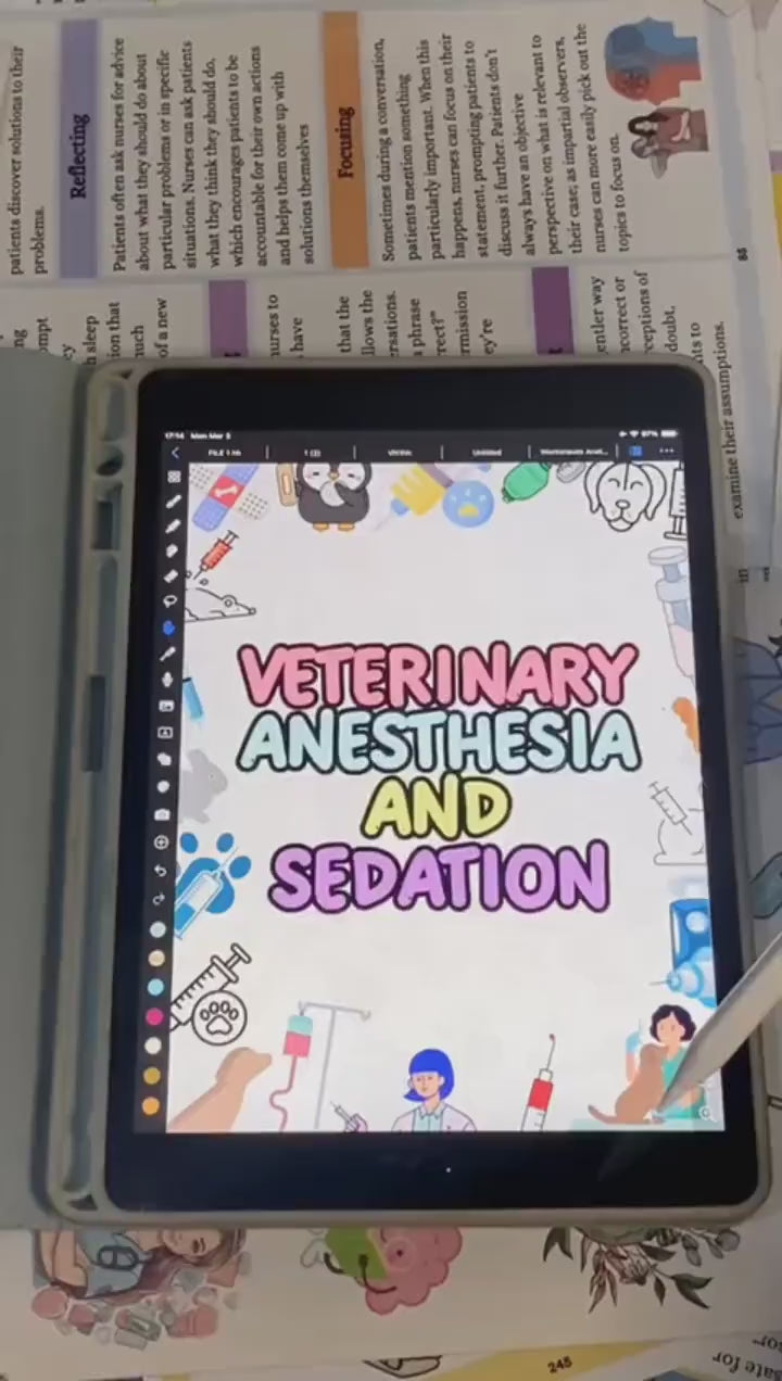21+ Anesthesia and Sedation Notes Hyperlinked, Vet Med Study Guide, UPDATED 2026-27, Anesthesia for Vet, Free Quiz Stickers & Cover