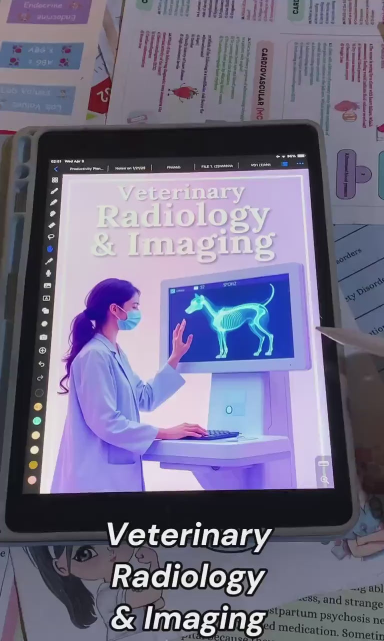 150+ Veterinary Radiology & Imaging Notes Hyperlinked, Radiology Study Guide, Veterinary Education, Veterinary Radiographic Anatomy